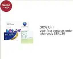 Walgreens your first contacts order offer