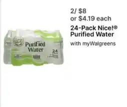 Walgreens Nice! Purified Water offer