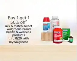 Walgreens Walgreens brand health & wellness products offer