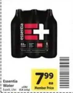 Vons Essentia Water offer