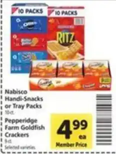 Nabisco Handi-Snacks or Tray Packs