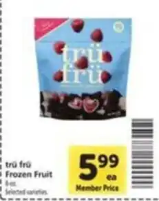 Vons tru fru frozen fruit offer