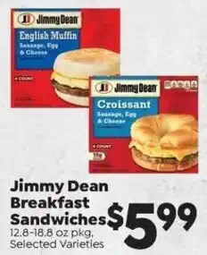 Sentry Jimmy Dean Breakfast Sandwiches offer