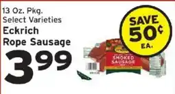 Hannaford Eckrich rope sausage offer
