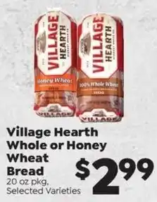 Sentry Village Hearth Whole or Honey Wheat Bread offer