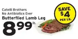 Hannaford Catelli Brothers butterflyed lamb leg offer