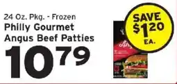 Hannaford Philly Gourmet Angus Beef Patties offer