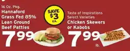 Hannaford Hannaford Grass Fed Lean Ground Beef Patties offer