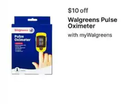 Walgreens Walgreens Pulse Oximeter offer