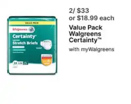 Walgreens Walgreens Certainty Stretch Briefs offer