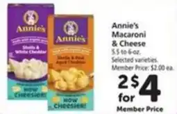Vons Annie's Macaroni & Cheese offer