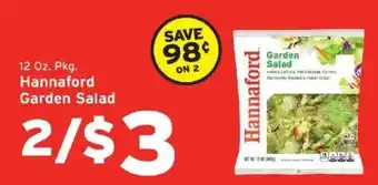 Hannaford Hannaford garden salad offer