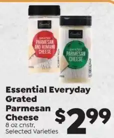 Sentry Essential Everyday Grated Parmesan Cheese offer