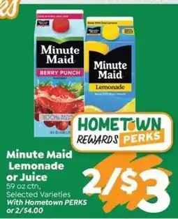 Sentry Minute Maid Lemonade or Juice offer