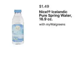 Walgreens Nice!® Icelandic Pure Spring Water offer