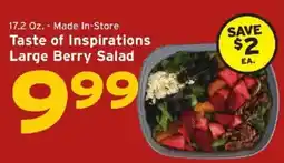 Hannaford Taste of Inspirations Large Berry Salad offer