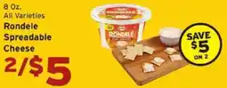 Hannaford Rondele Spreadable Cheese offer
