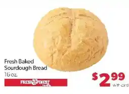Family Fare Fresh Finest Fresh Baked Sourdough Bread offer