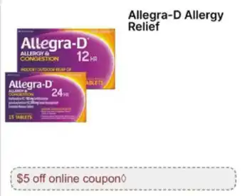 Walgreens Allegra-D Allergy Relief offer