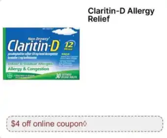 Walgreens Claritin-D Allergy Relief offer