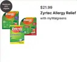 Walgreens Zyrtec Allergy Relief offer