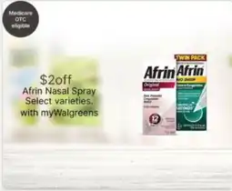 Walgreens Afrin Nasal Spray offer