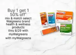 Walgreens Walgreens brand health & wellness products offer