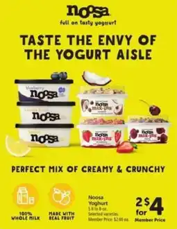 Vons Noosa Yoghurt offer