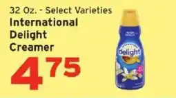 Hannaford International Delight Creamer offer
