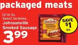 Hannaford Johnsonville Smoked Sausage offer