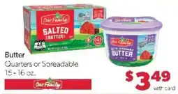Family Fare Our Family butter offer
