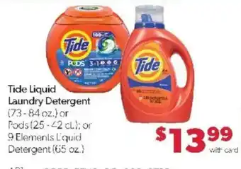 Family Fare Tide liquid laundry detergent offer
