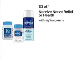 Walgreens Nervive Nerve Relief or Health offer
