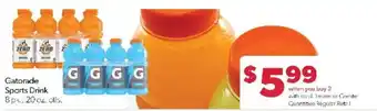 Family Fare Gatorade Sports Drink offer
