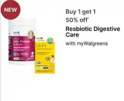 Walgreens Resbiotic Digestive Care offer