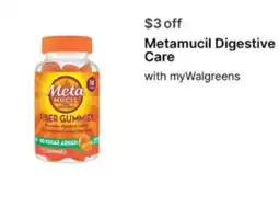 Walgreens Metamucil fiber gummies offer