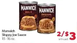 Family Fare Manwich sloppy joe sauce offer