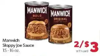 Family Fare Manwich sloppy joe sauce offer