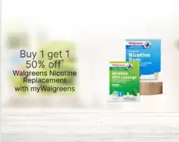 Walgreens Walgreens Nicotine Replacement offer