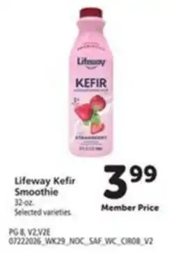 Vons Lifeway Kefir Smoothie offer