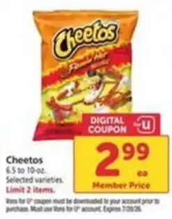 Vons Cheetos offer