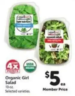 Vons Organic Girl Salad offer