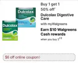 Walgreens Dulcolax Digestive Care offer