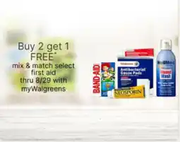 Walgreens Band-Aid first aid offer