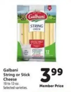 Vons Galbani String or Stick Cheese offer