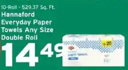 Hannaford Hannaford everyday paper towels offer