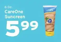Hannaford CareOne Sunscreen offer