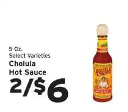 Hannaford Cholula Hot Sauce offer