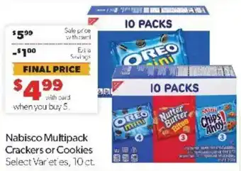 Family Fare Nabisco Multipack Crackers or Cookies offer