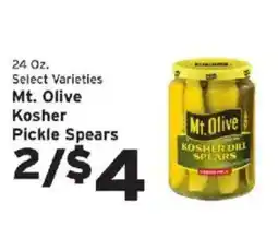 Hannaford Mt. Olive Kosher Dill Spears offer